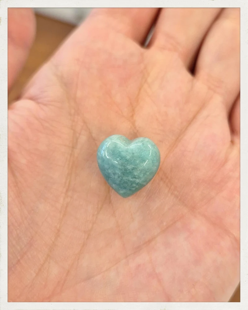 Corazón mini de amazonita