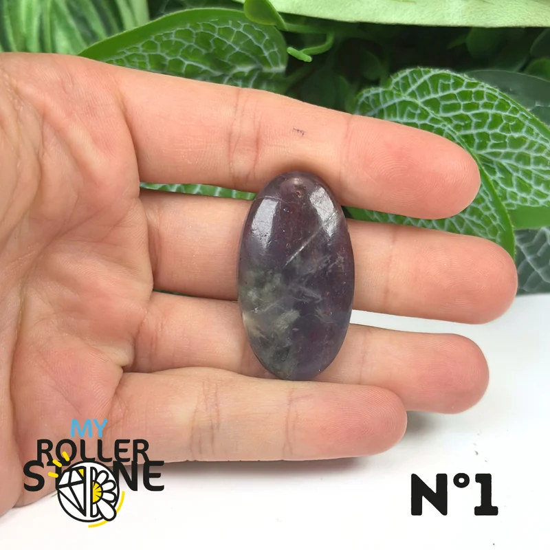 Colgante de iolita y piedra solar (perforado)