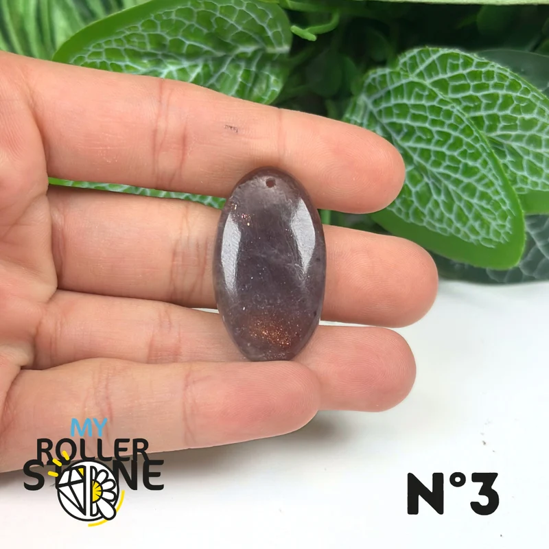 Colgante de iolita y piedra solar (perforado)