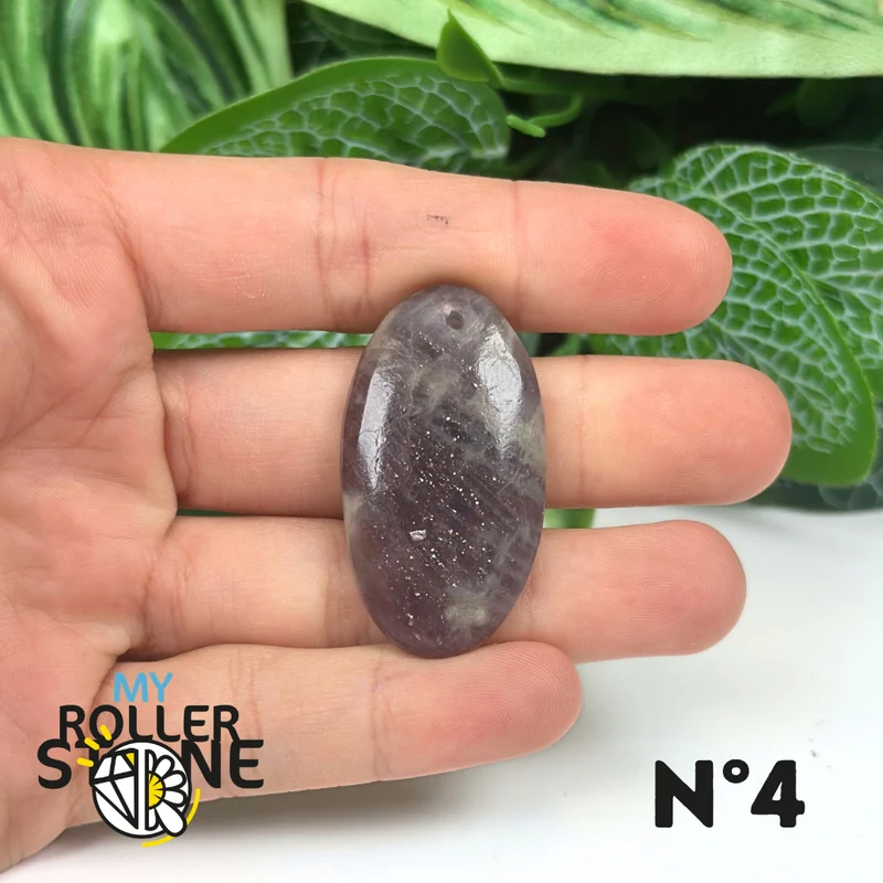 Colgante de iolita y piedra solar (perforado)