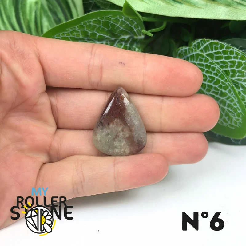 Colgante de iolita y piedra solar (perforado)