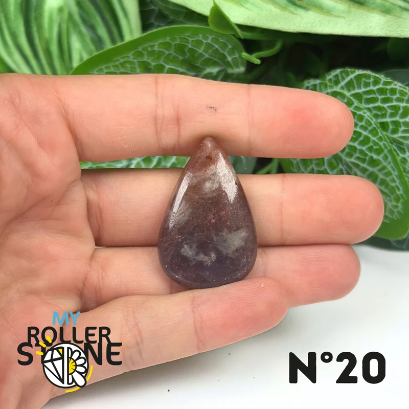 Colgante de iolita y piedra solar (perforado)