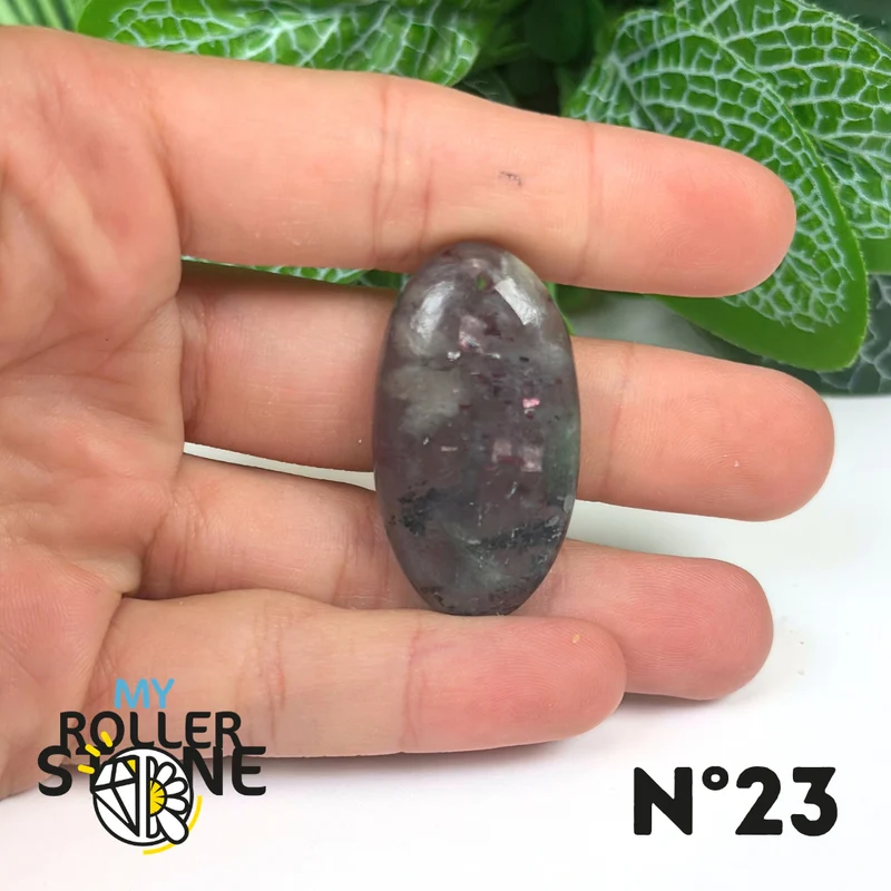 Colgante de iolita y piedra solar (perforado)