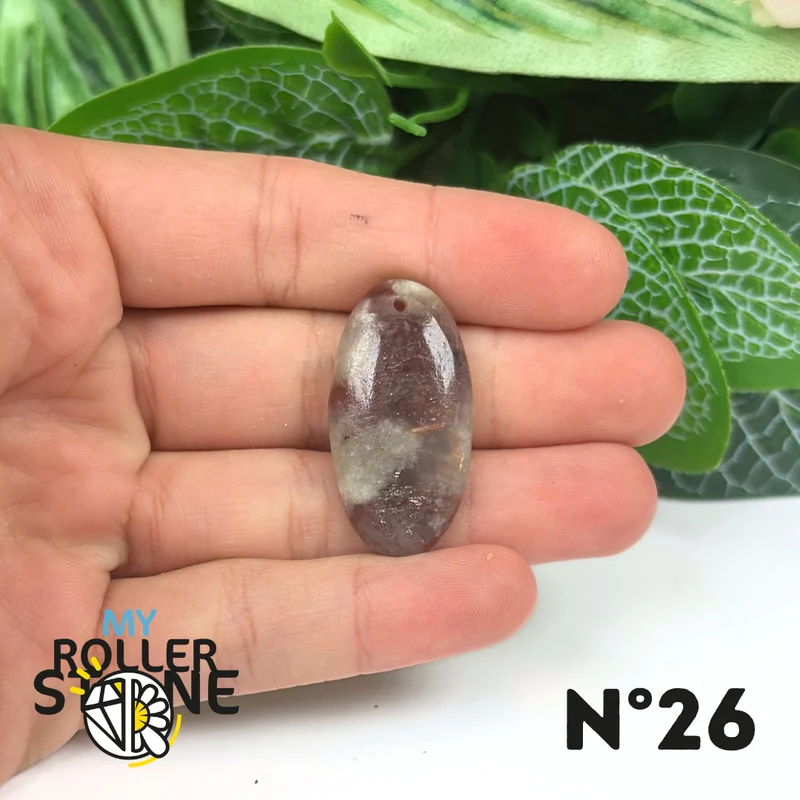 Colgante de iolita y piedra solar (perforado)
