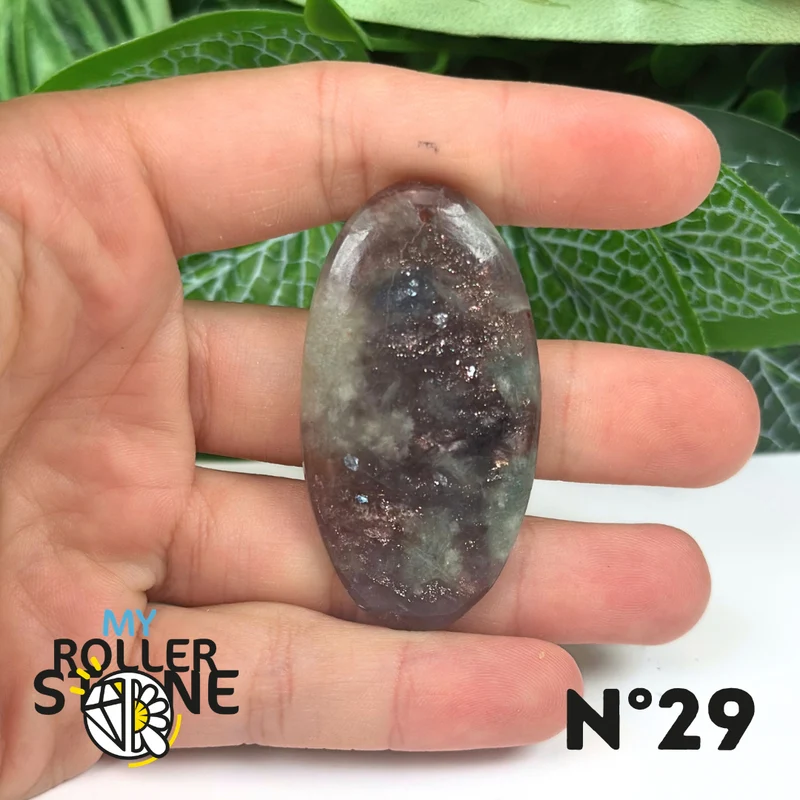 Colgante de iolita y piedra solar (perforado)