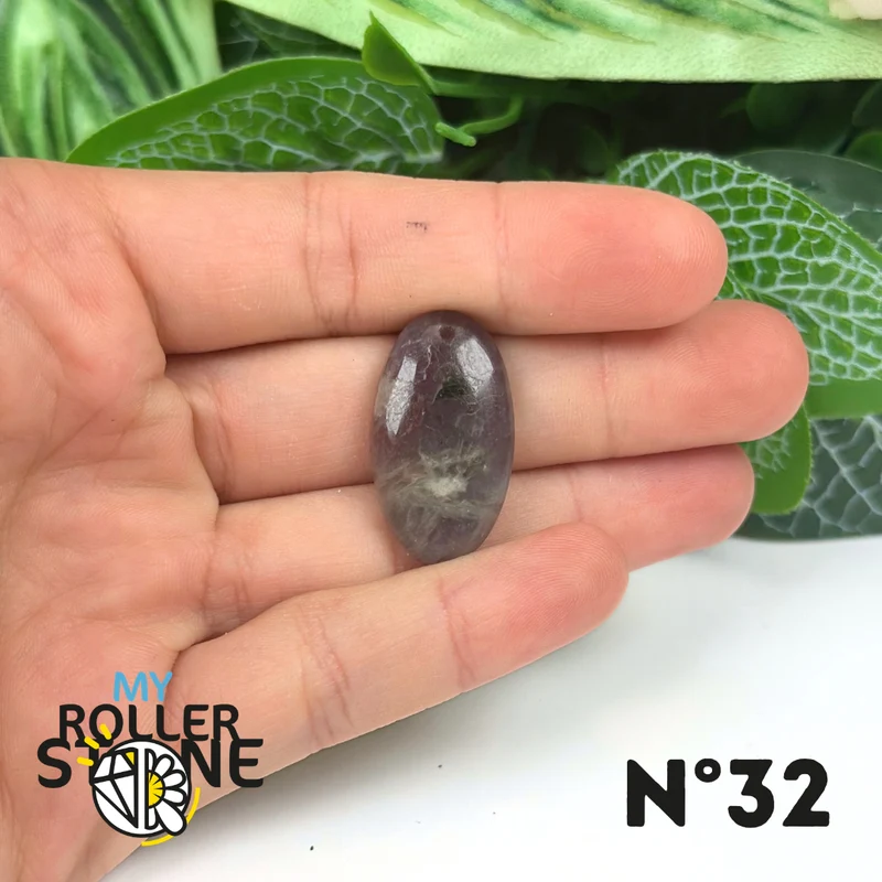 Colgante de iolita y piedra solar (perforado)