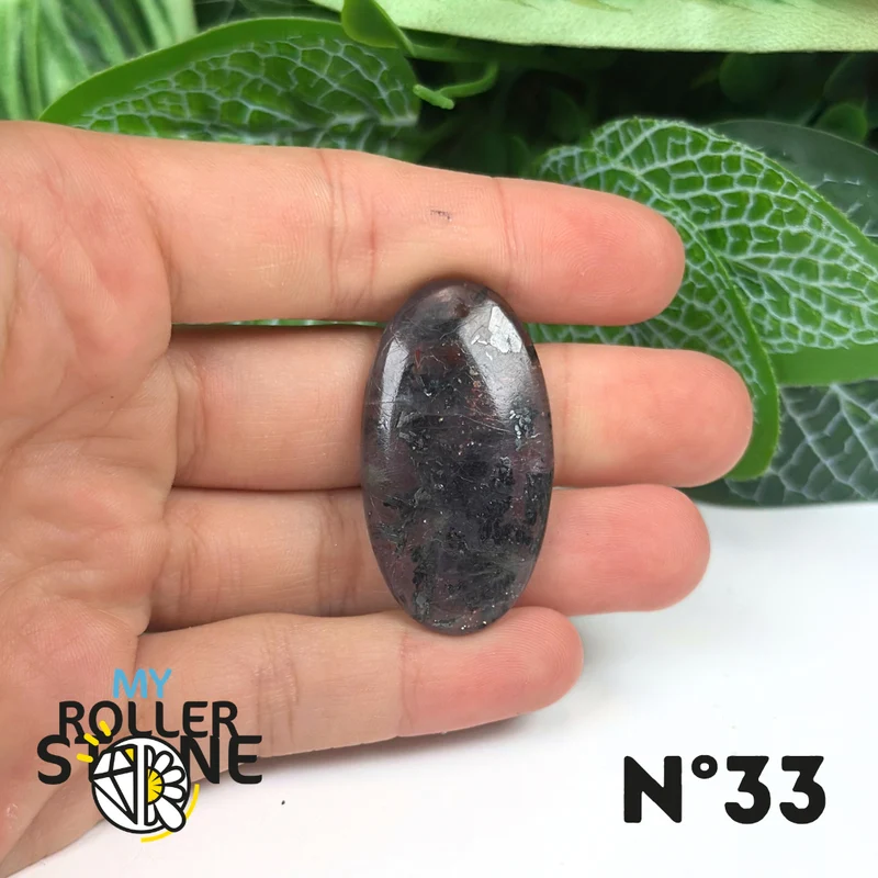 Colgante de iolita y piedra solar (perforado)