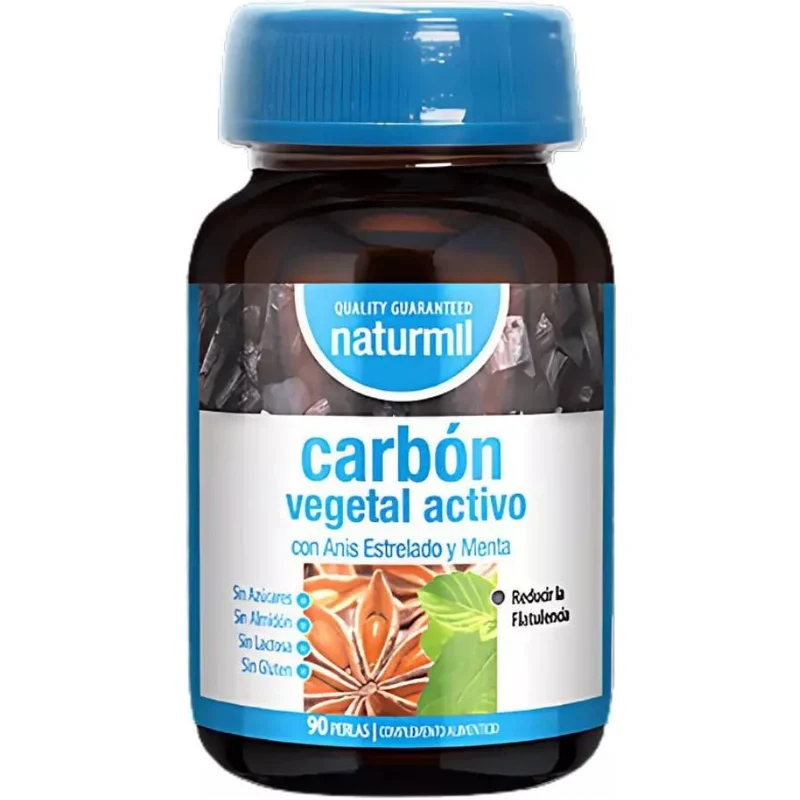 Carbón Vegetal Activo 90 Perlas | Naturmil