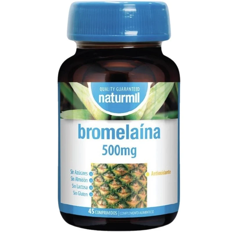 Bromelaína 500 Mg 45 Comprimidos | Naturmil