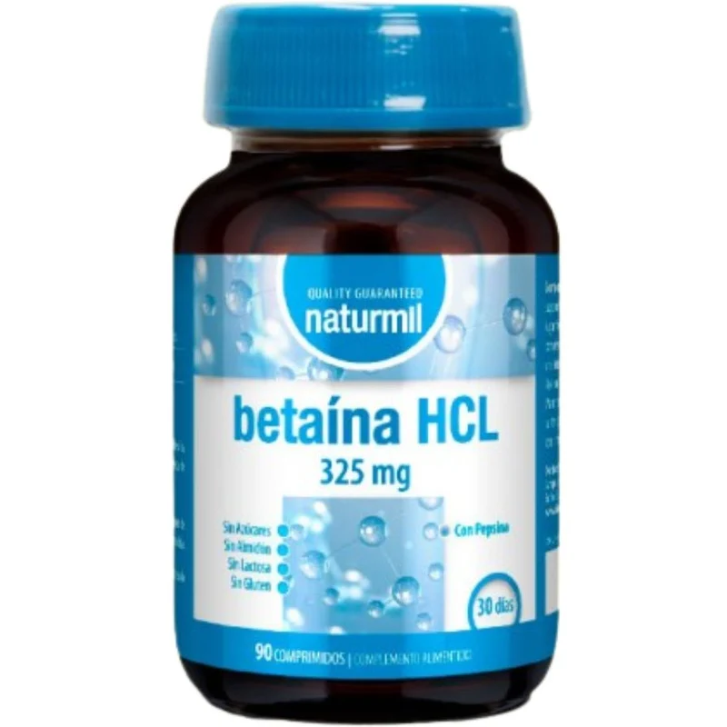 Betaína Hcl 325 Mg 90 Comprimidos | Naturmil