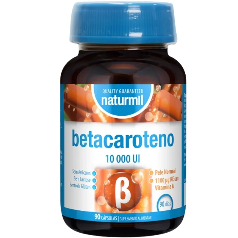 Beta Caroteno 10.000 Ui 90 Perlas | Naturmil