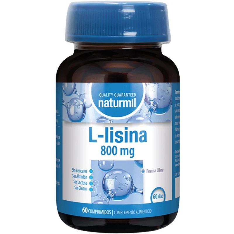 L-Lisina 800 Mg 60 Comprimidos | Naturmil
