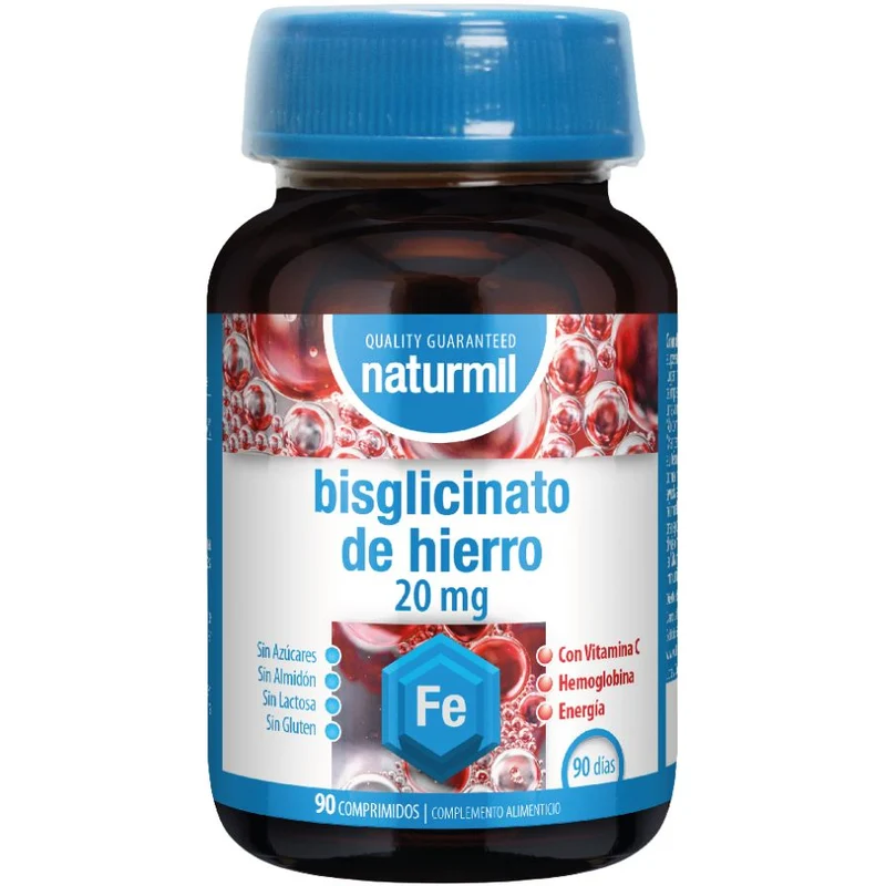 Hierro 20Mg (Bisglicinato) 90 Comprimidos | Naturmil