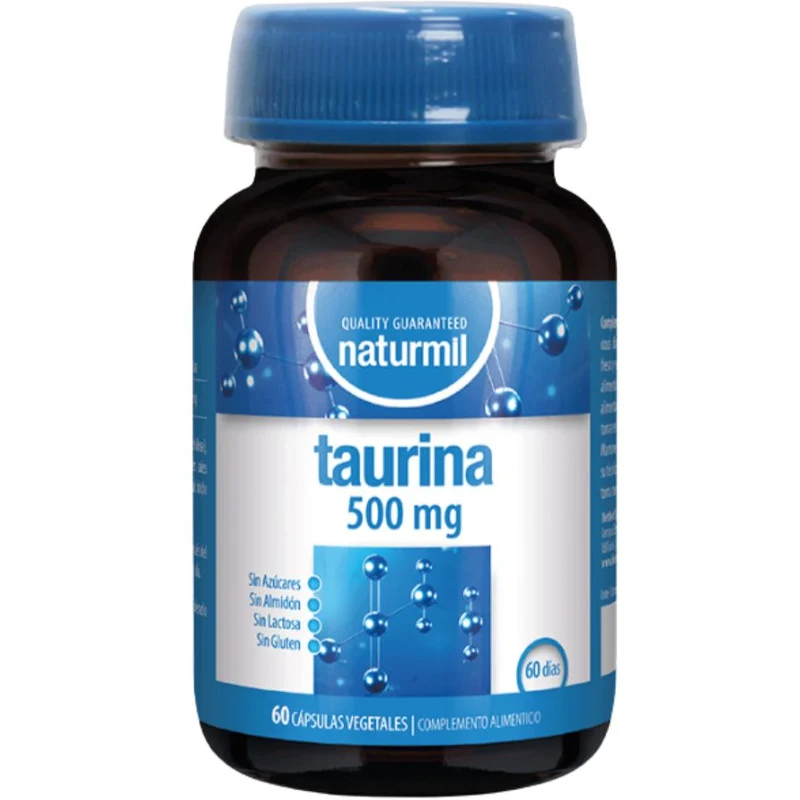 Taurina 500Mg 60 Cápsulas | Naturmil