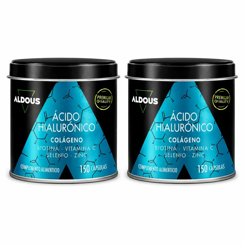 Aldous Bio Ácido Hialurónico Con Colágeno, Vitaminas Y Minerales, 120 Caspsulas , pack 2