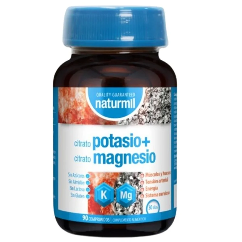 Potasio (Citrato) + Magnesio (Citrato) 90 Comprimidos | Naturmil