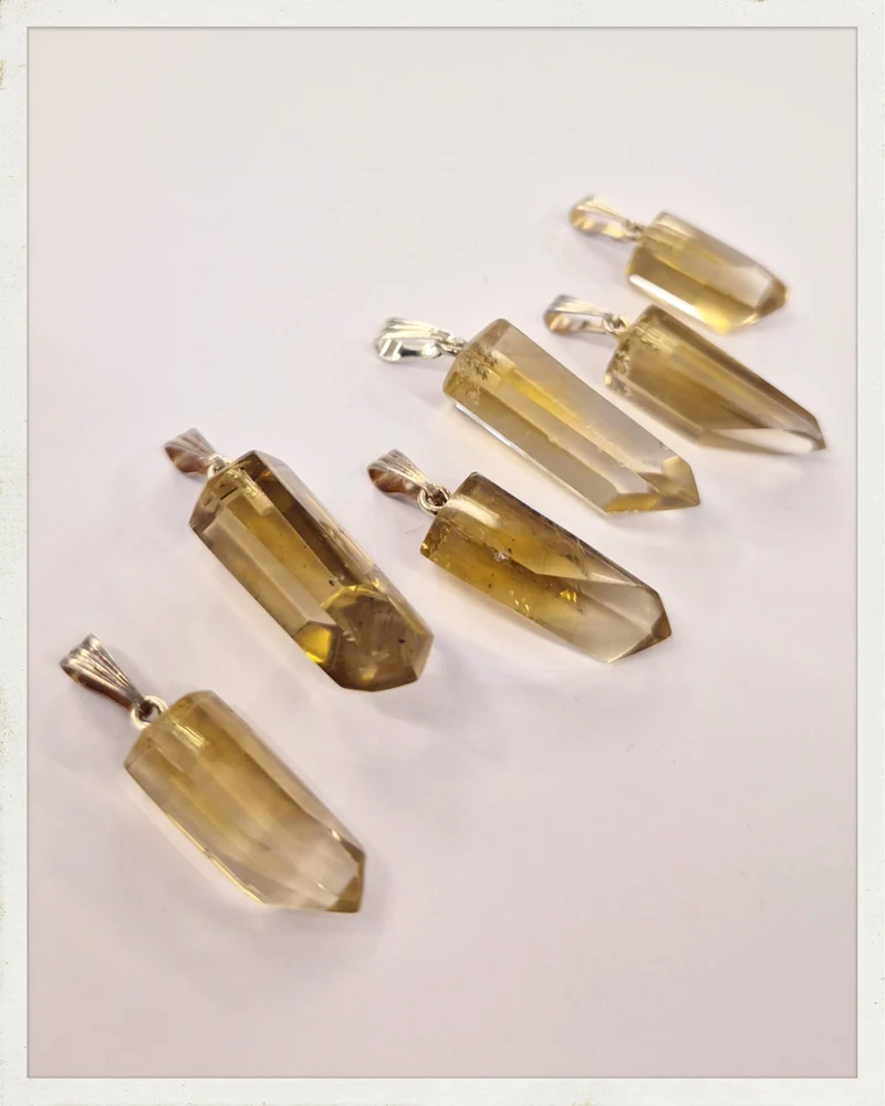 Colgante punta de citrino natural Calidad EXTRA (EXCLUSIVO ONLINE)