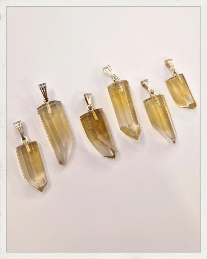 Colgante punta de citrino natural Calidad EXTRA (EXCLUSIVO ONLINE)