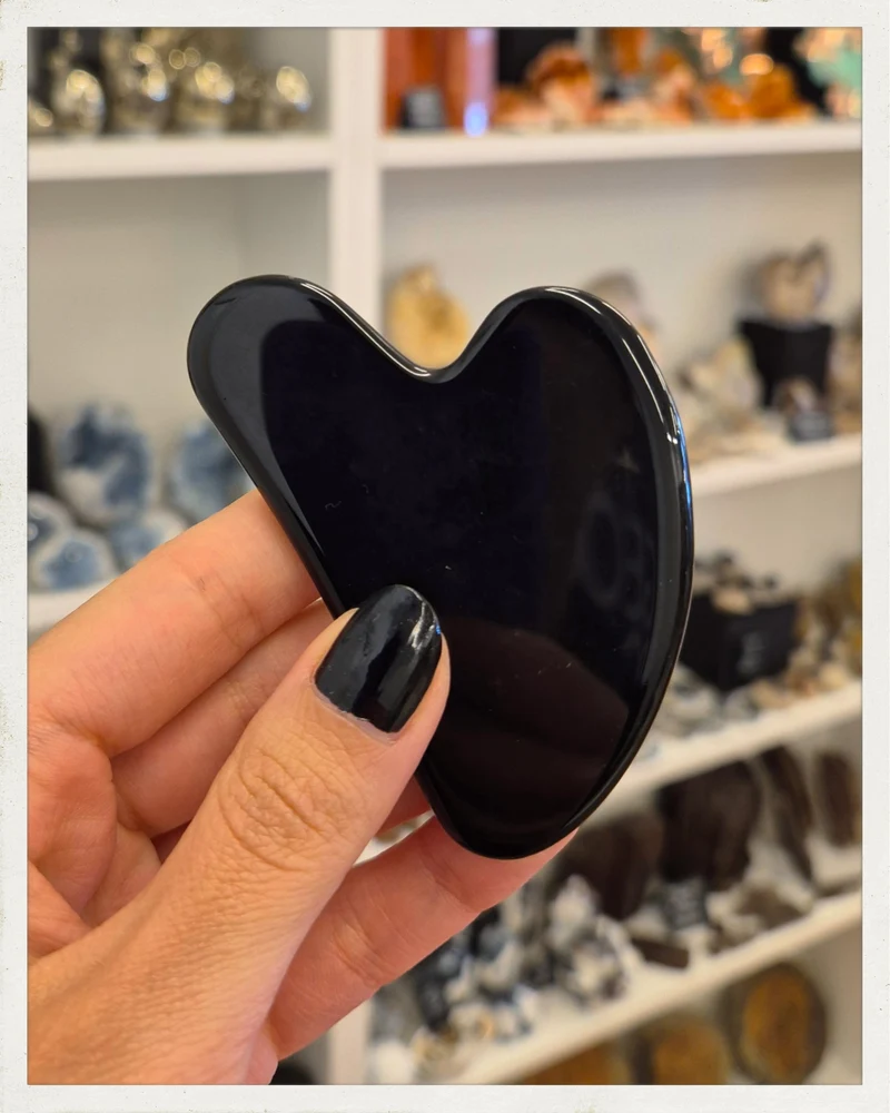 Gua Sha de obsidiana