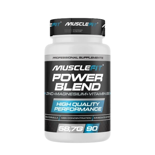 Power Blend - MuscleFit - 90 cápsulas - magnesio, zinc, B6