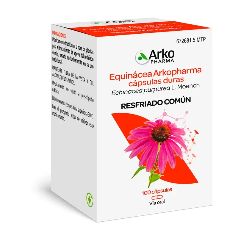Arkopharma Arkocápsulas Equinácea, 100 Cápsulas