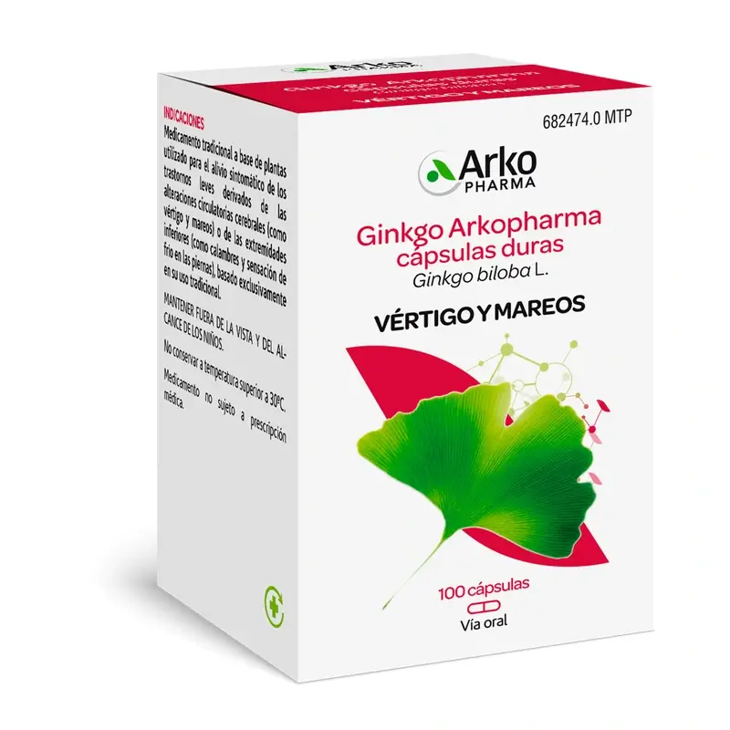 Arkopharma Arkocápsulas Ginkgo Biloba, 100 capsules