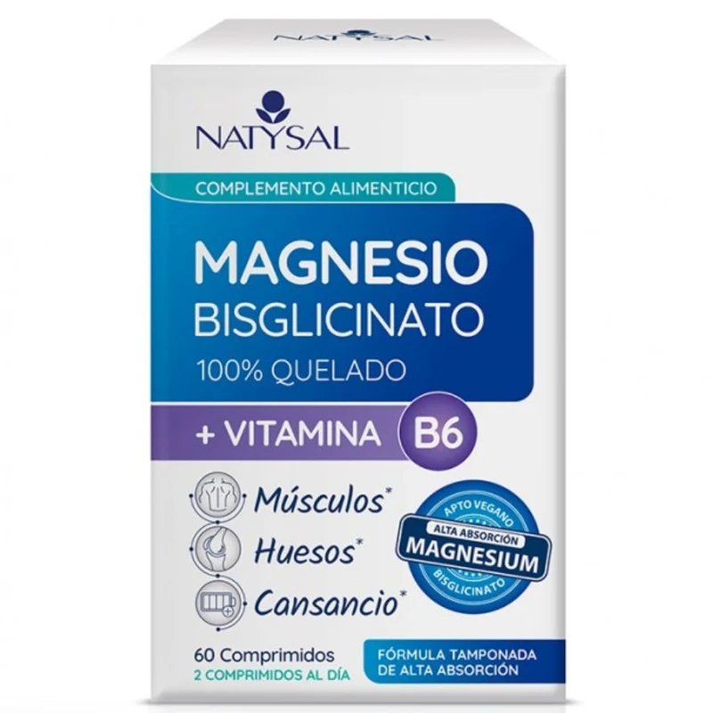Magnesio Bisglicinato + Vitamina B6 Comprimidos | Natysal