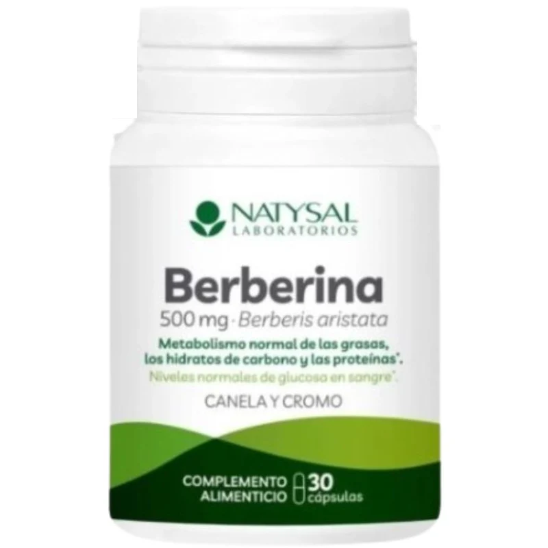 Berberina 500 Mg 30 Cápsulas | Natysal