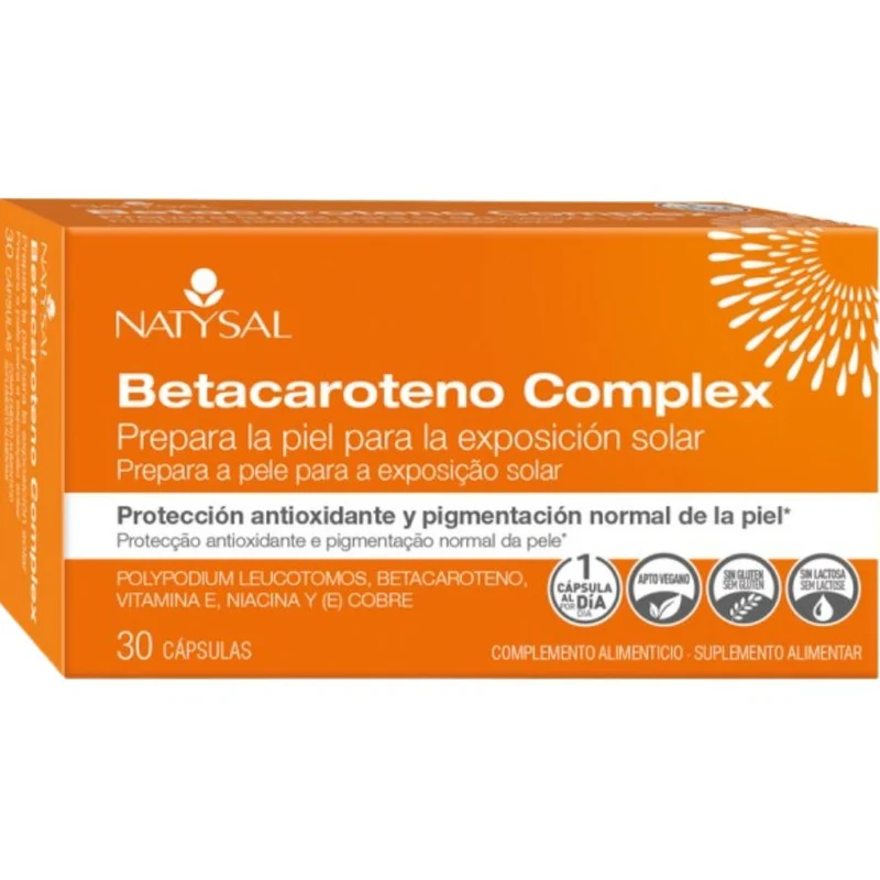 Betacaroteno Complex 30 Cápsulas | Natysal