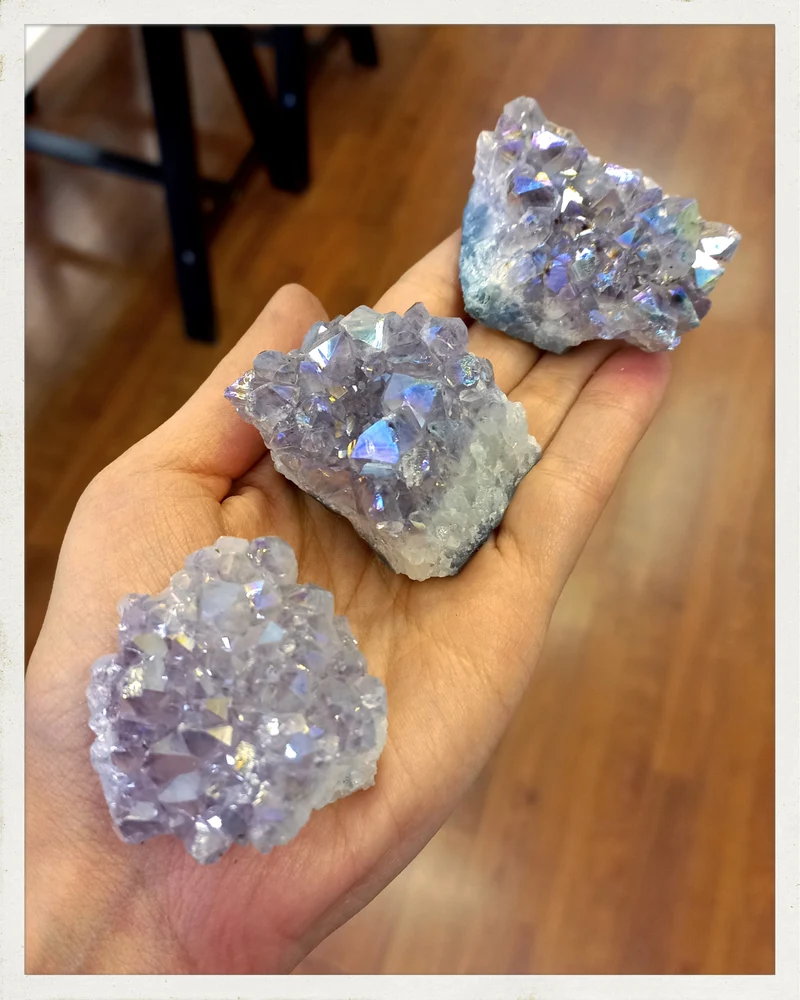 Drusa de amatista aura