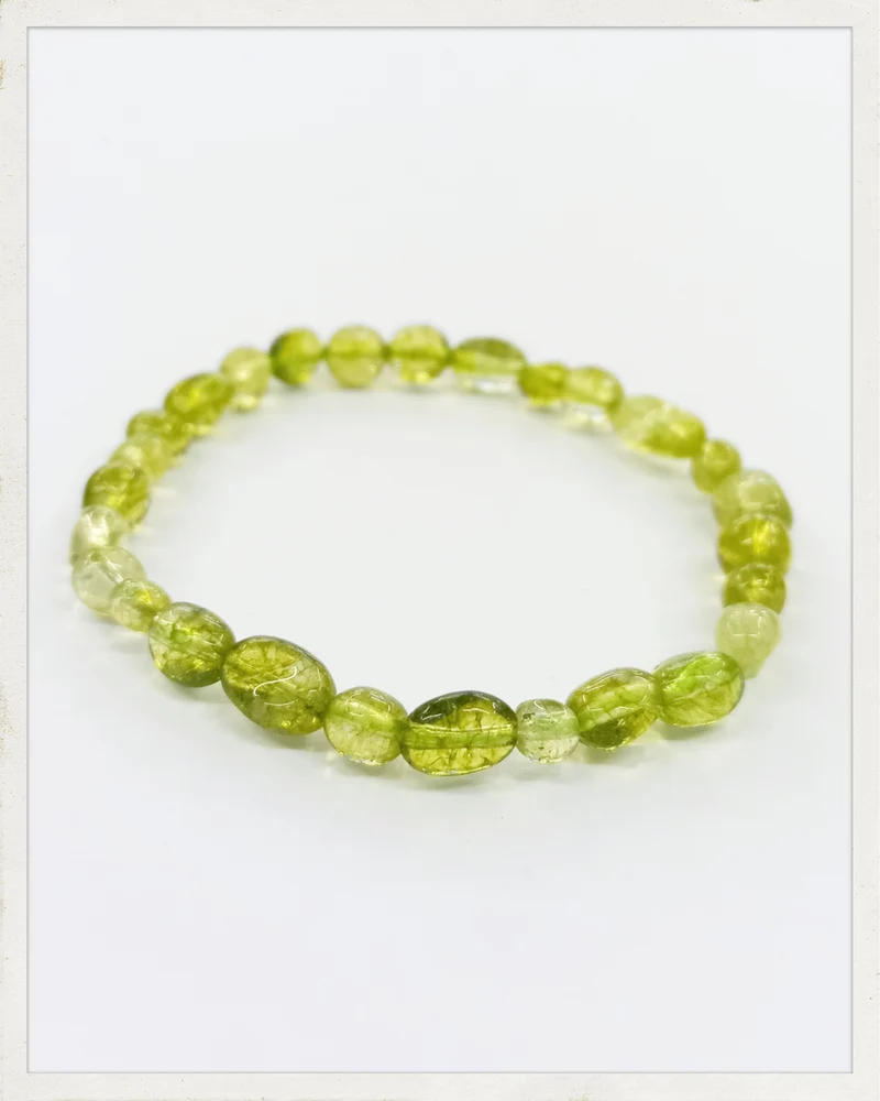 Pulsera de nuggets de peridoto (olivino) (EXCLUSIVO ONLINE)