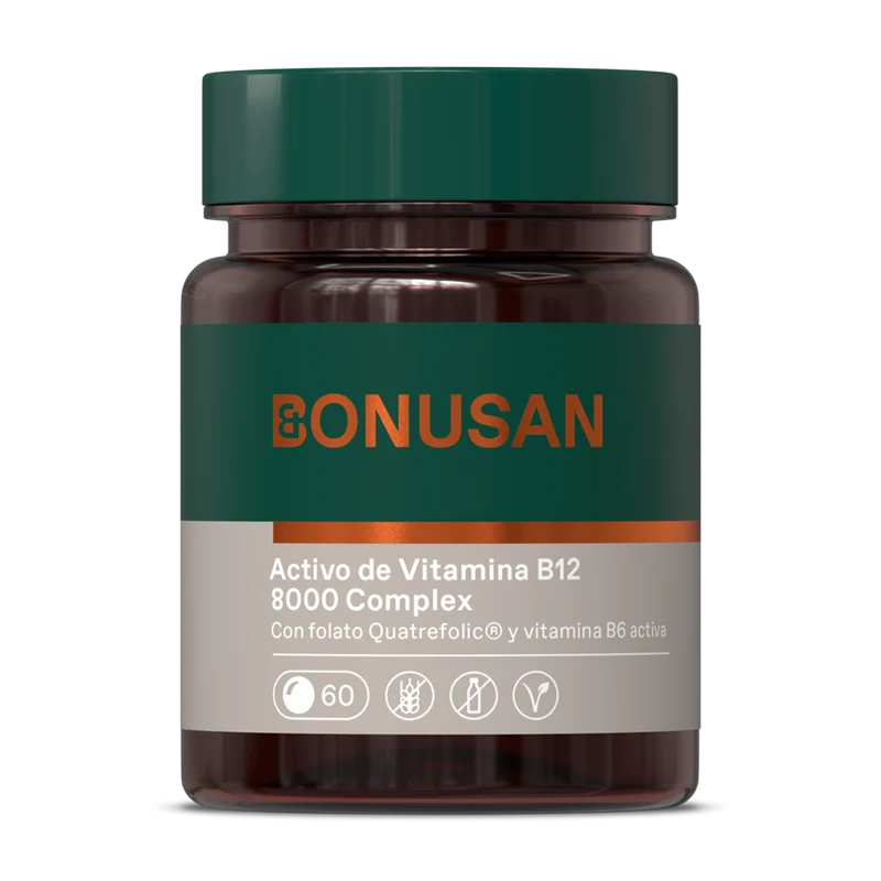 Vitamina B12 Activa 8000 Complex 60 Comprimidos | Bonusan