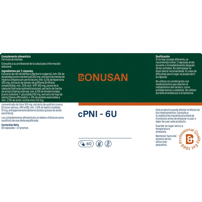 Cpni 6U 60 Cápsulas | Bonusan