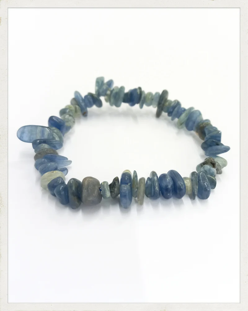 Pulsera de chips de cianita