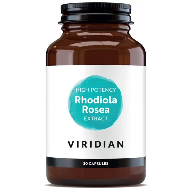 Viridian Plantas Extracto De Rhodiola Rosea De Alta Potencia, 30 cápsulas