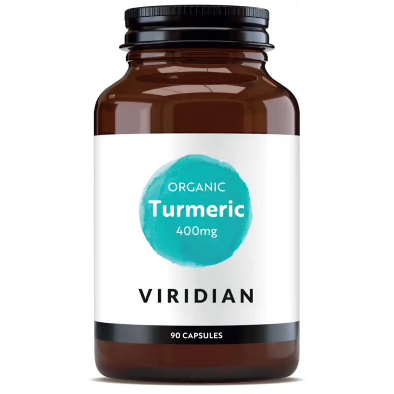 Viridian Plantas Cúrcuma Ecológica 400Mg, 90 cápsulas