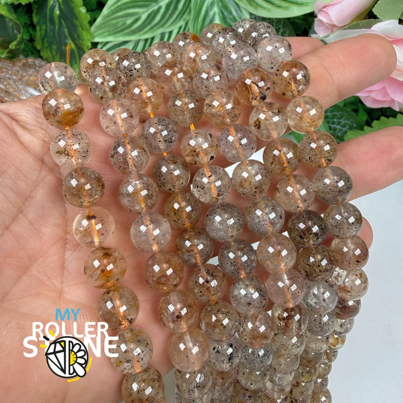 Perla de diamante Herkimer amarilla