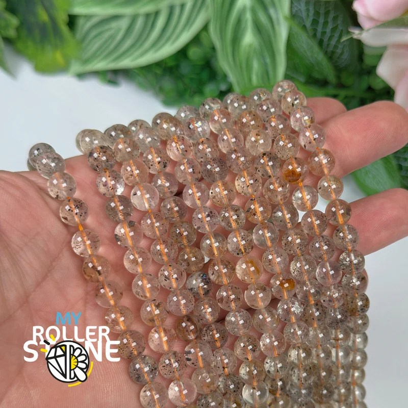 Perla de diamante Herkimer amarilla