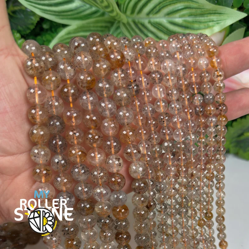 Perla de diamante Herkimer amarilla