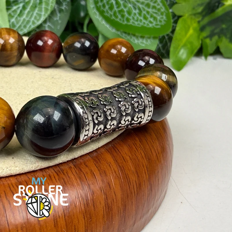 Columna de perlas con patrón en espiral