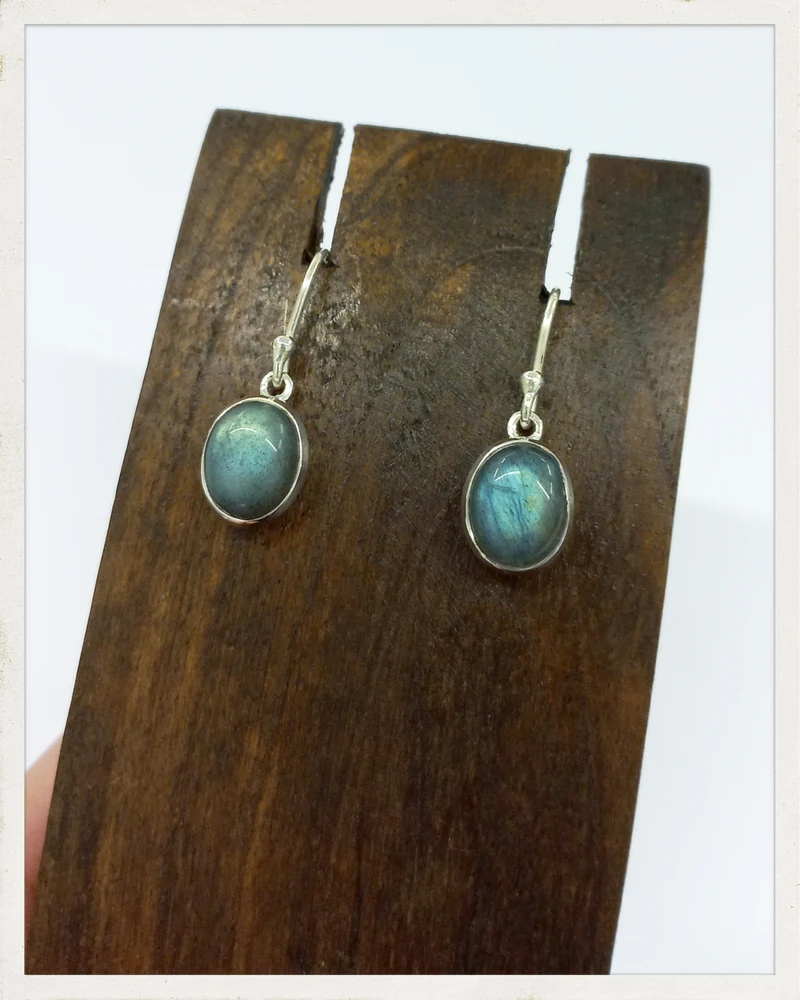 Pendientes de labradorita y plata (EXCLUSIVO ONLINE)