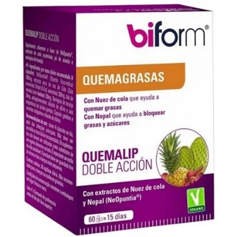 Quemalip Doble Acción 60 Cápsulas | Biform