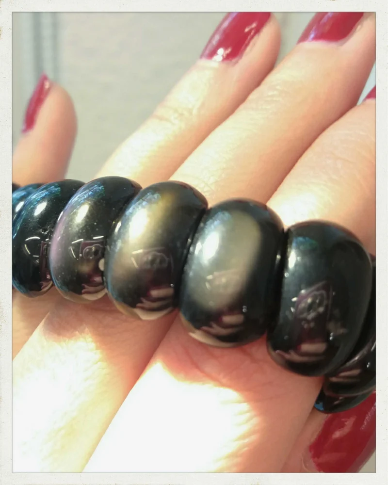 Pulsera de obsidiana arcoiris (EXCLUSIVO ONLINE)