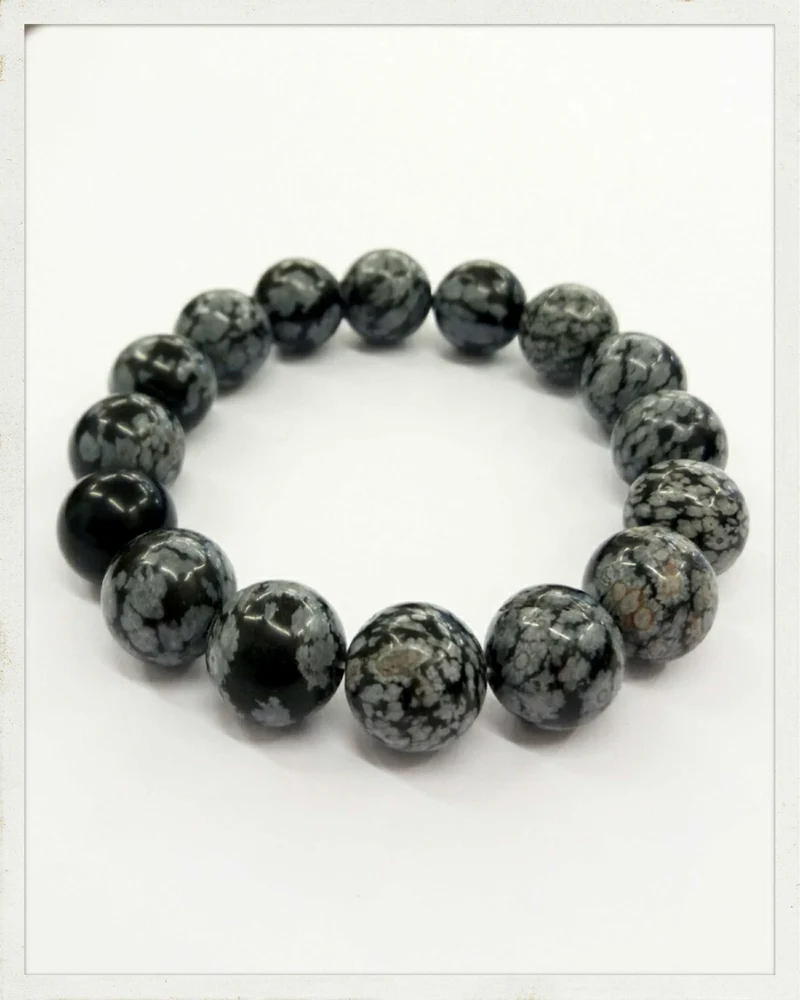 Pulsera de obsidiana nevada (varias opciones disponibles)