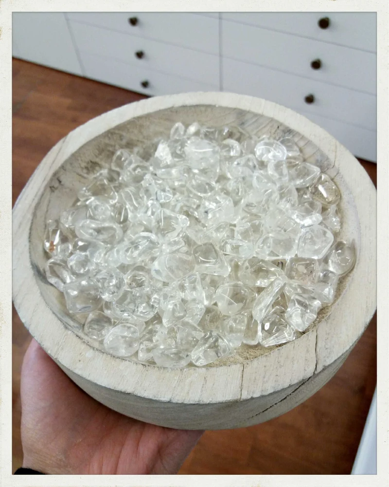 Rodado pequeño de cuarzo cristal de roca