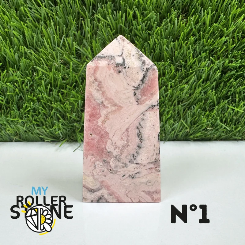 Puntas de piedra rectangular de rodocrosita
