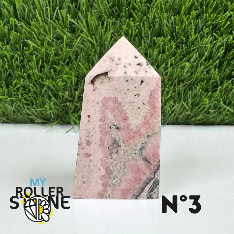 Puntas de piedra rectangular de rodocrosita