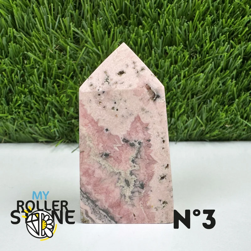 Puntas de piedra rectangular de rodocrosita