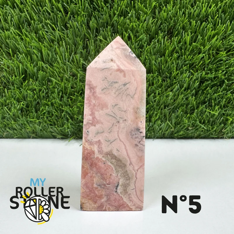 Puntas de piedra rectangular de rodocrosita