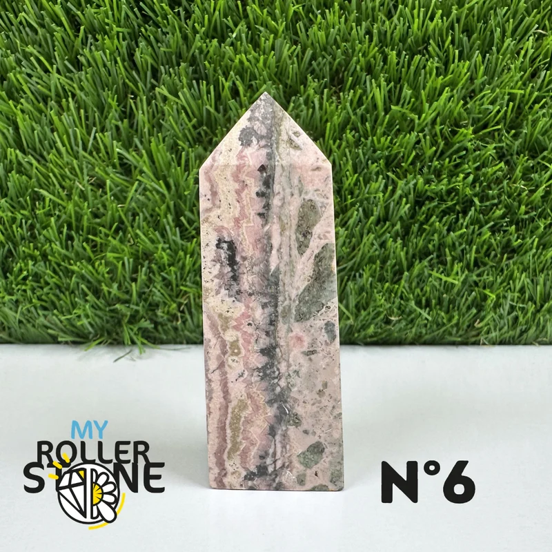 Puntas de piedra rectangular de rodocrosita